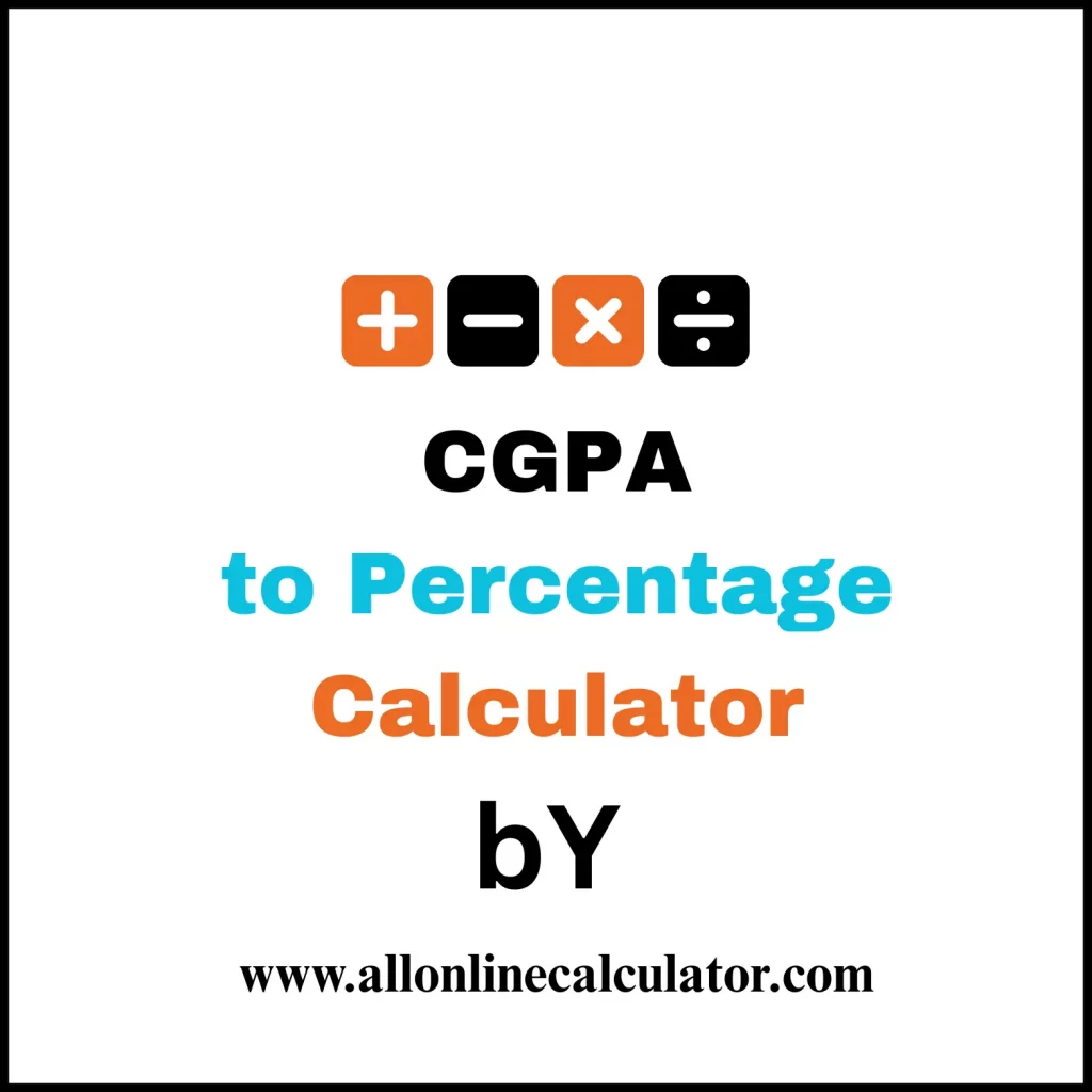 Online CGPA to Percentage Calculator tool for students to convert CGPA into percentage easily