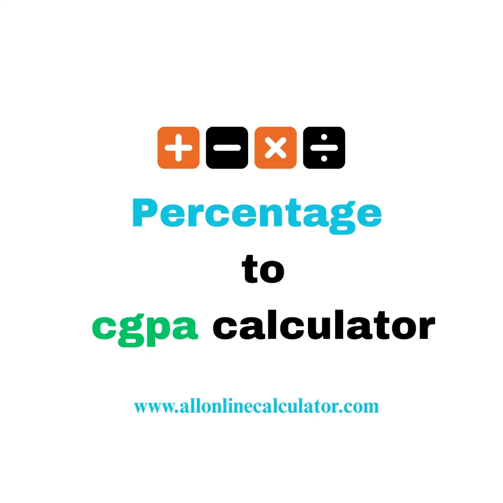 Online Percentage to CGPA Calculator tool for students to convert marks into CGPA instantly