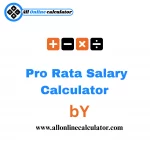 Online Pro Rata Salary Calculator to calculate partial salary based on working days
