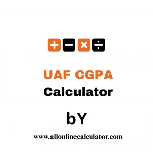 UAF CGPA Calculator for University of Agriculture Faisalabad students to calculate GPA and CGPA online